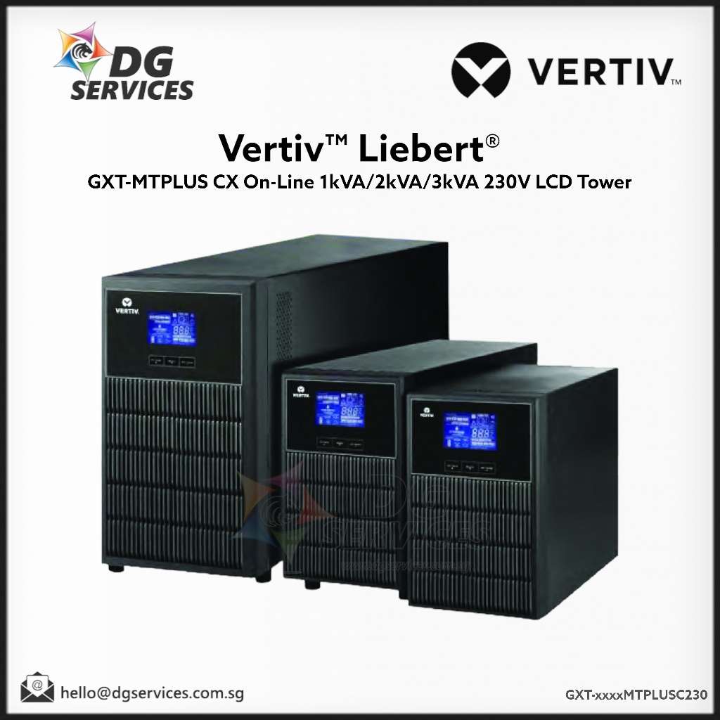 Vertiv Liebert  GXT-MTPLUS CX On-Line 1kVA/2kVA/3kVA 230V LCD Tower