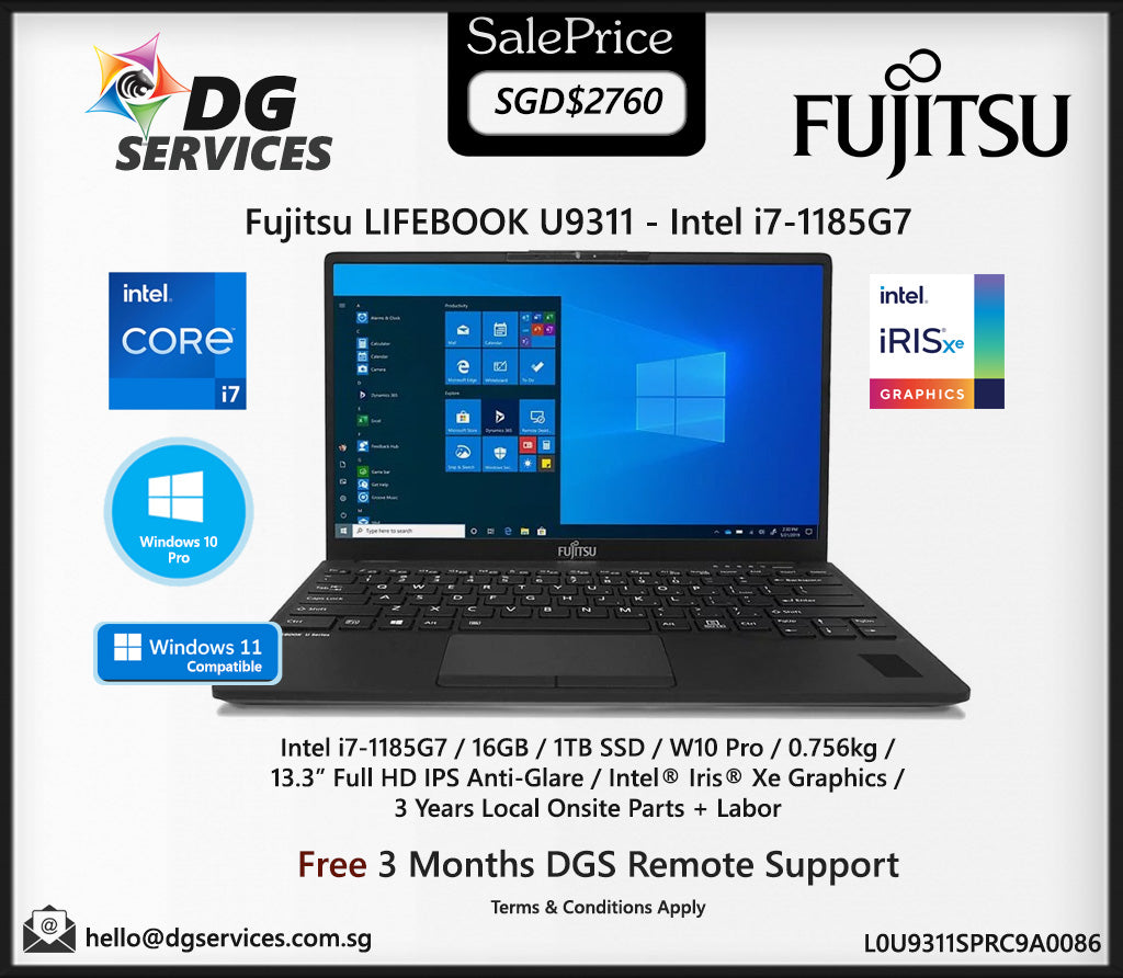 Fujitsu LIFEBOOK U9311 (Intel i7-1165G7/Intel i7-1185G7/13.3 inch)