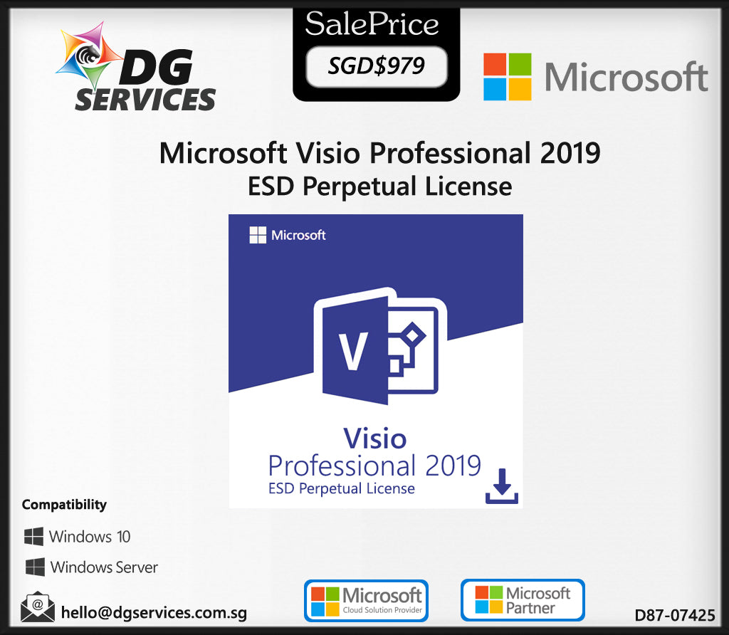Microsoft Visio Professional 2019 ESD (D87-07425)