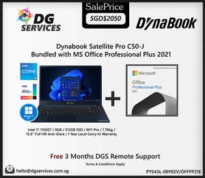 Dynabook Satellite Pro C50-J (Intel i7-1165G7/15.6 inch)