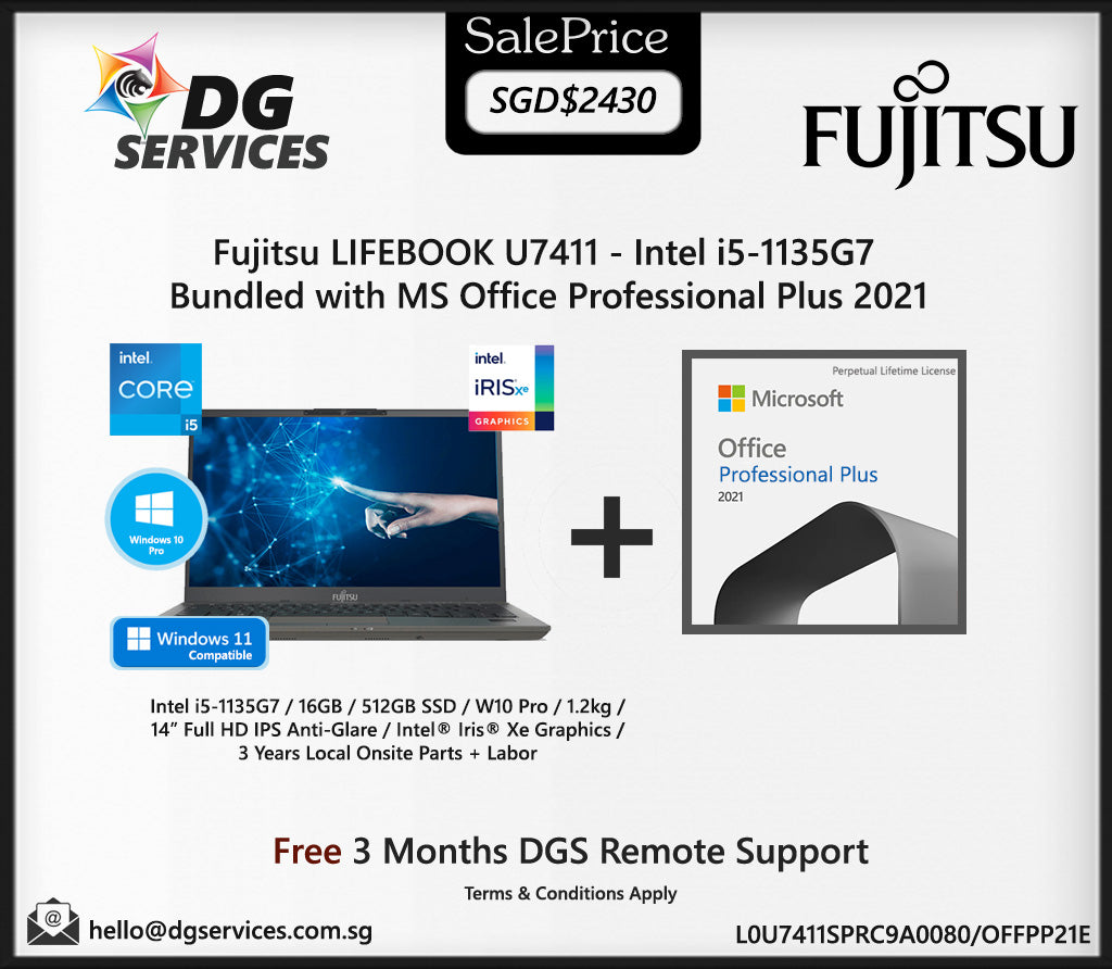 Fujitsu LIFEBOOK U7411 (Intel i5-1135G7/14 inch)