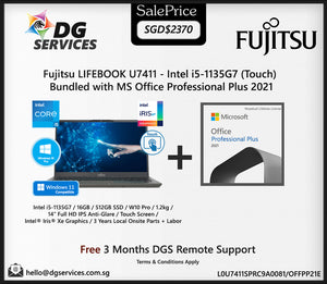 Fujitsu LIFEBOOK U7411 (Intel i5-1135G7/14 inch)