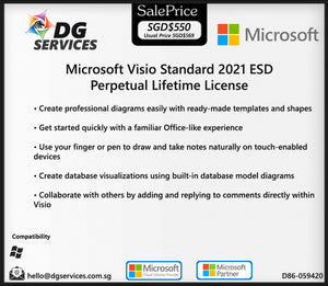Microsoft Visio Standard 2021 ESD Perpetual Lifetime License (D86-059420)