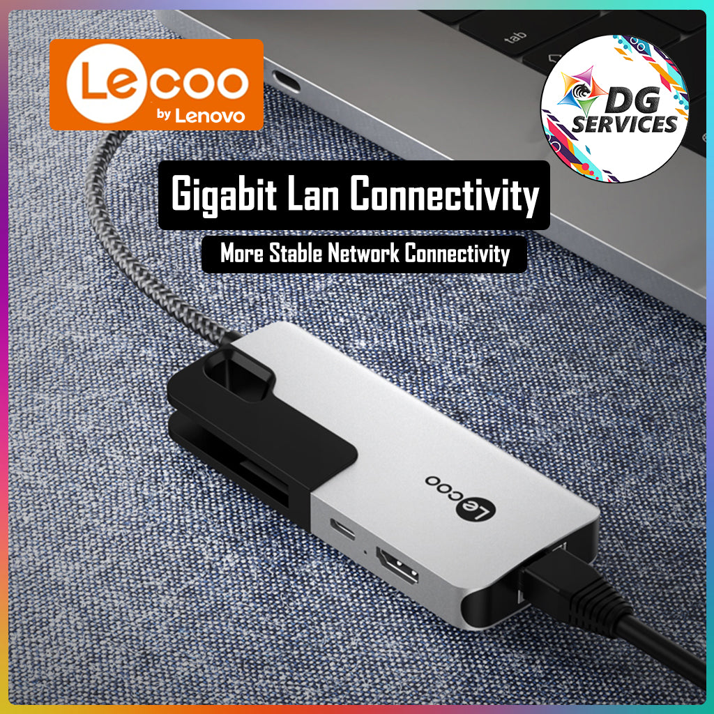 Lecoo 6 in 1 Type C Portable Dock