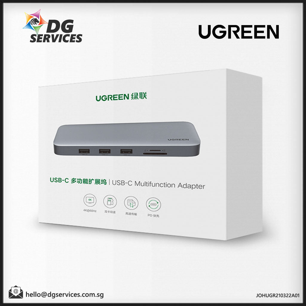 Ugreen 10 in 1 Multi-Functional Flat Table Top Docking Station (Mac/Windows)