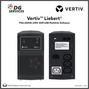 Vertiv Liebert PSA 650/1000VA 230V AVR USB Multilink Software - 2 Years Warranty