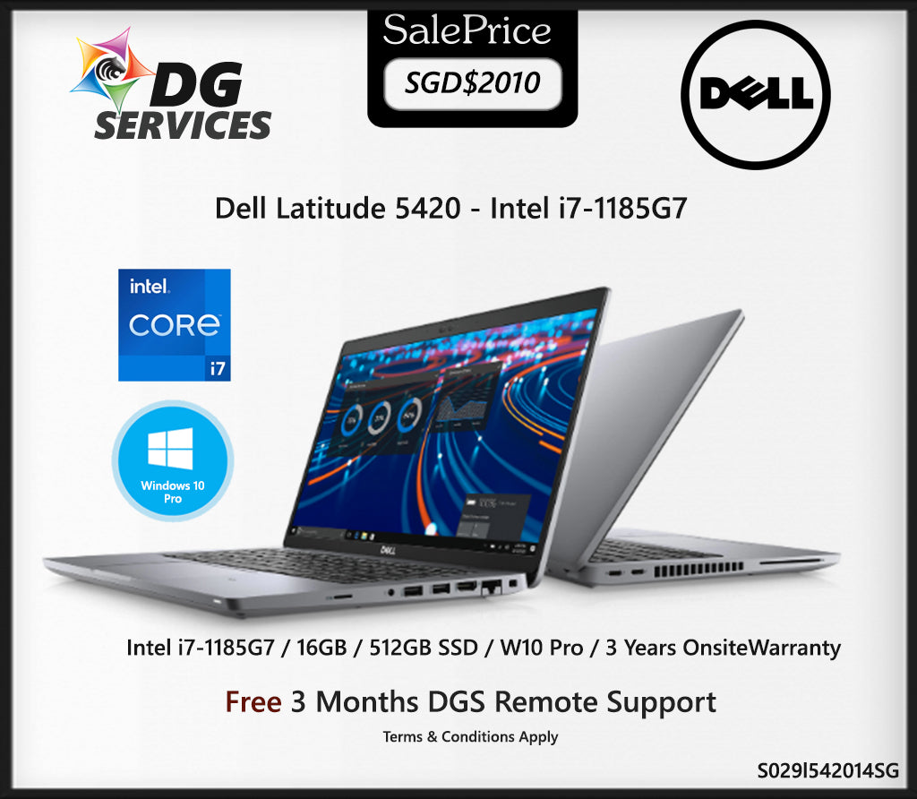Dell Latitude 5420 - Intel i7-1185G7/16GB/512GB SSD/14"/W10Pro/1.37kg/3YearsOnsite