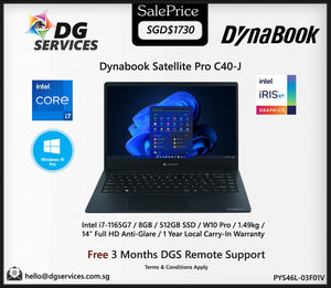 Dynabook Satellite Pro C40-J (Intel i7-1165G7/14 inch)