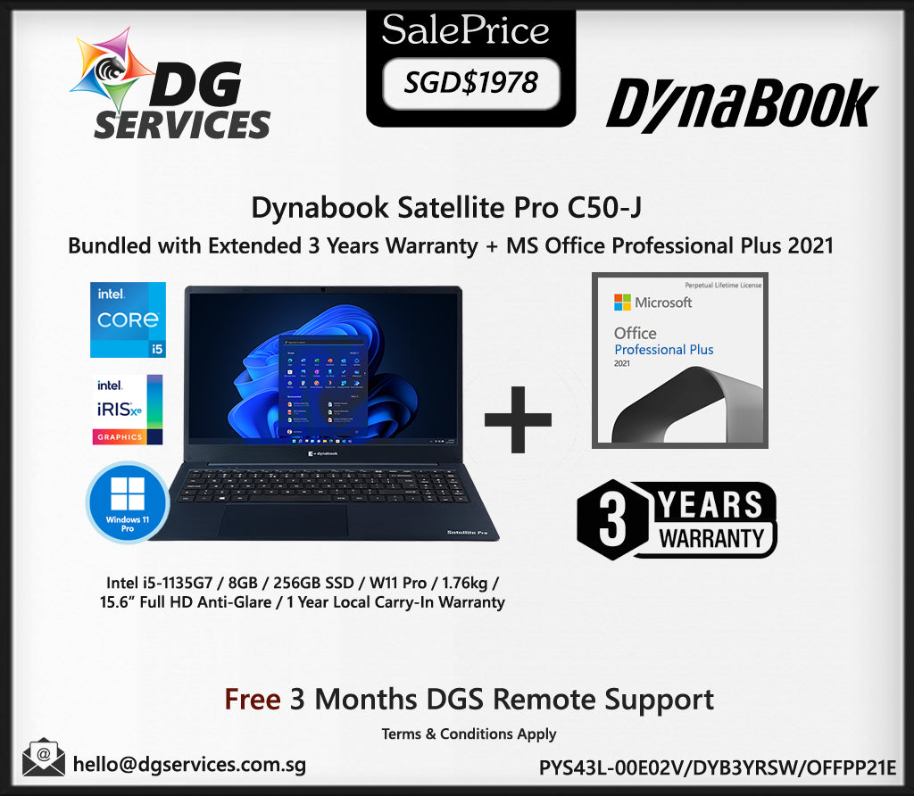Dynabook Satellite Pro C50-J (Intel i5-1135G7/15.6 inch)