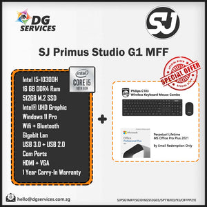 SJ Primus Studio G1 MFF Desktop  (i5-10300H / i7-10750H)