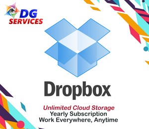 Dropbox Business - 1 user account - Unlimited Storage - DG Services