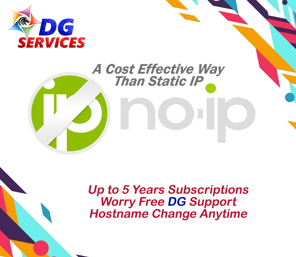No-IP Single DDNS Name Subscriptions ( 1 yr or 5 yrs  ) - DG Services