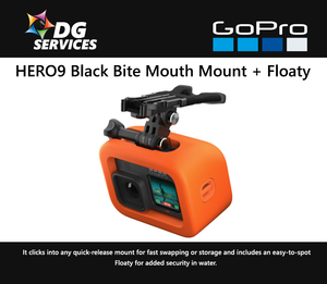 GoPro HERO9 Black Bite Mouth Mount + Floaty