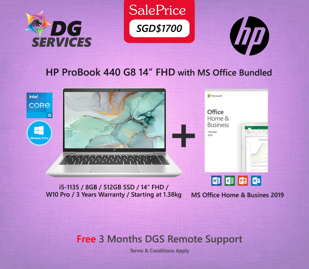 HP ProBook 440 G8 14" FHD - i5-1135 / 8GB / 512GB SSD