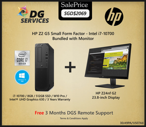 HP Z2 G5 Small Form Factor - i7-10700 / 8GB /512GB SSD