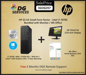 HP Z2 G5 Small Form Factor - i7-10700 / 8GB /512GB SSD