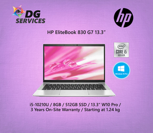 HP EliteBook 830 G7 13.3” - i5-10210U / 8GB / 512GB SSD