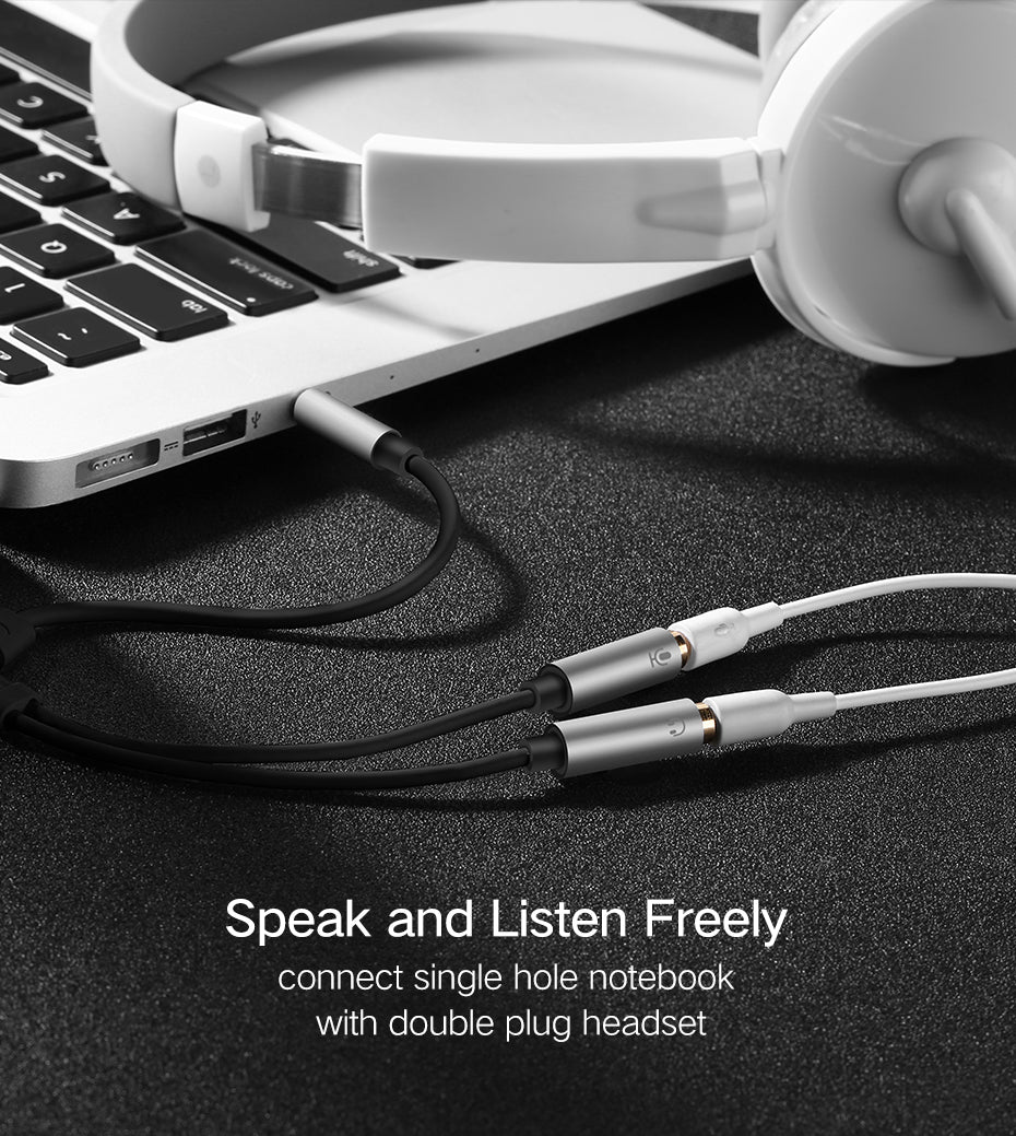 Ugreen Jack 3.5mm Mic + Headphone Splitter Audio Cable 22cm - DG Services