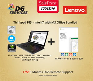 Lenovo ThinkPad P15 Workstation - i7-10750H / 16GB / 512 GB SSD / 15.6“ / W10 Pro /  Nvidia Quadro / 3 Years Warranty