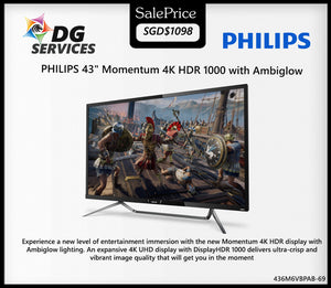 PHILIPS 43" Momentum 4K HDR 1000 with Ambiglow