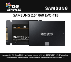 SAMSUNG 2.5" 860 EVO ( 250GB / 500GB / 1TB / 2TB / 4TB )
