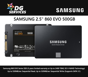 SAMSUNG 2.5" 860 EVO ( 250GB / 500GB / 1TB / 2TB / 4TB )