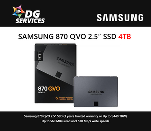 SAMSUNG 2.5" 870 QVO ( 1TB / 2TB / 4TB / 8TB )