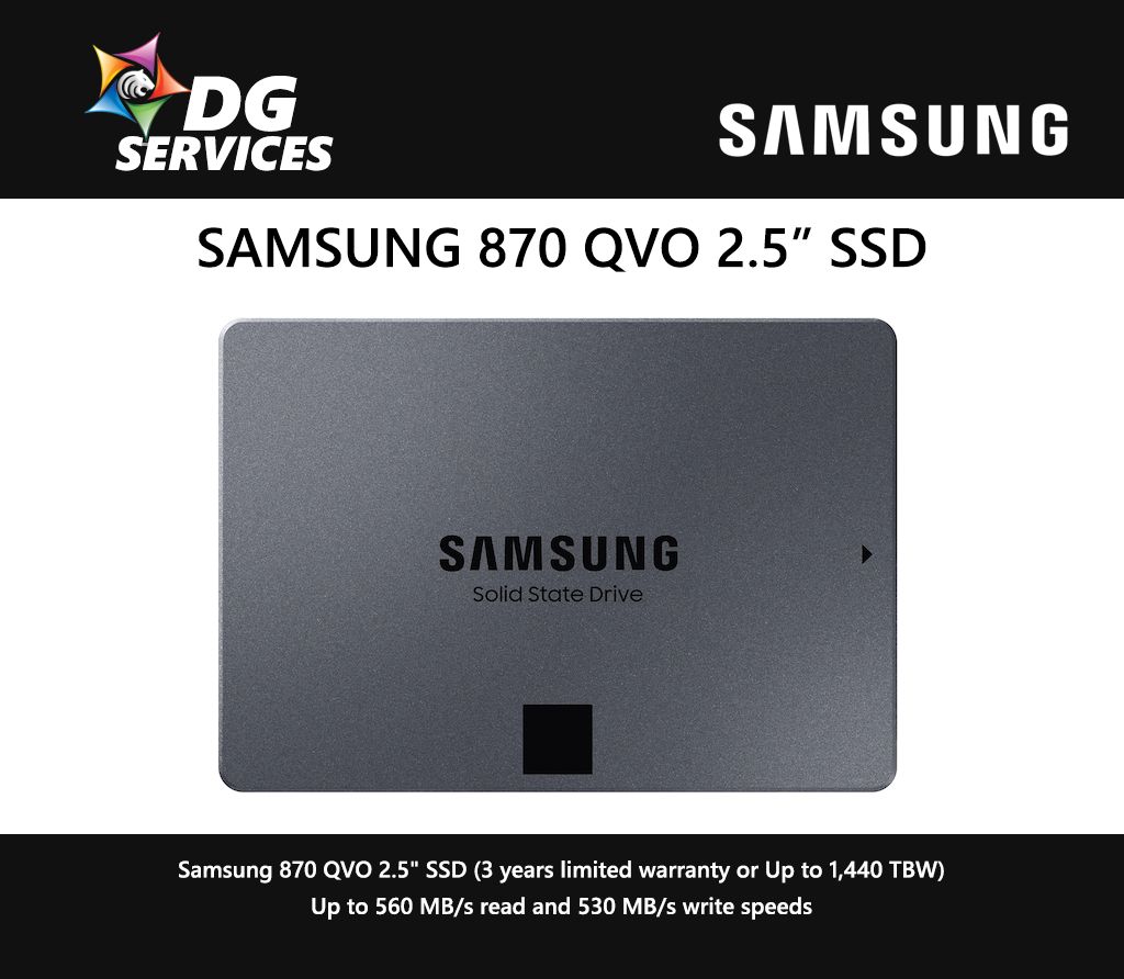 SAMSUNG 2.5" 870 QVO ( 1TB / 2TB / 4TB / 8TB )