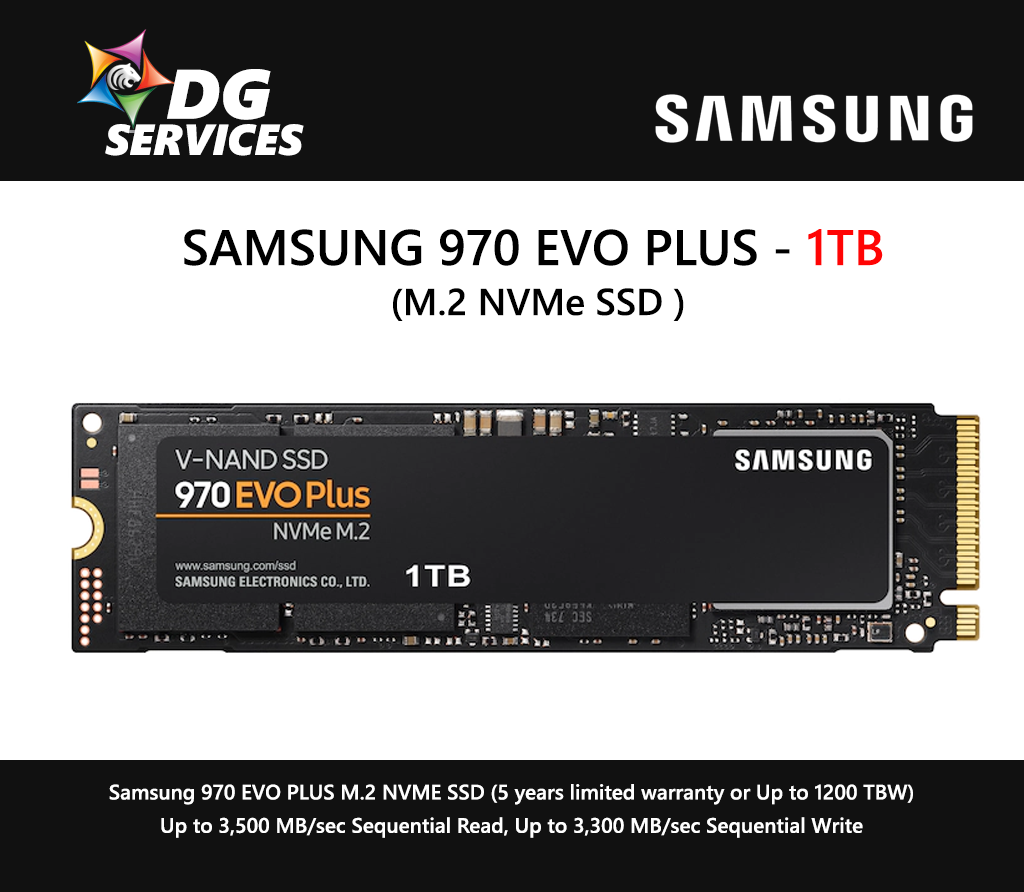 SAMSUNG 970 EVO plus ( 250GB / 500GB / 1TB / 2TB )