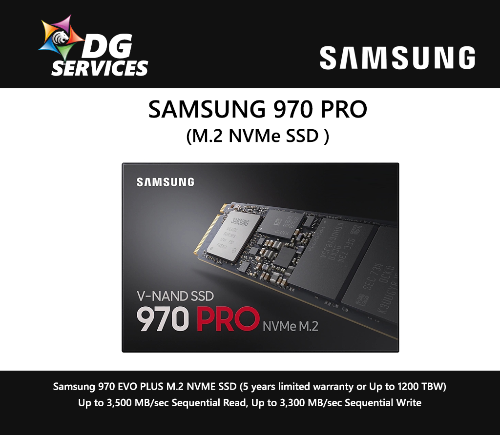 SAMSUNG 970 PRO M.2 NVMe ( 512GB / 1TB )