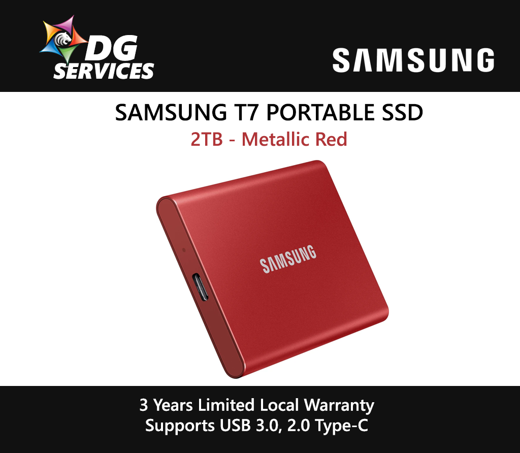 SAMSUNG T7 Portable SSD ( 500GB / 1TB /2TB )