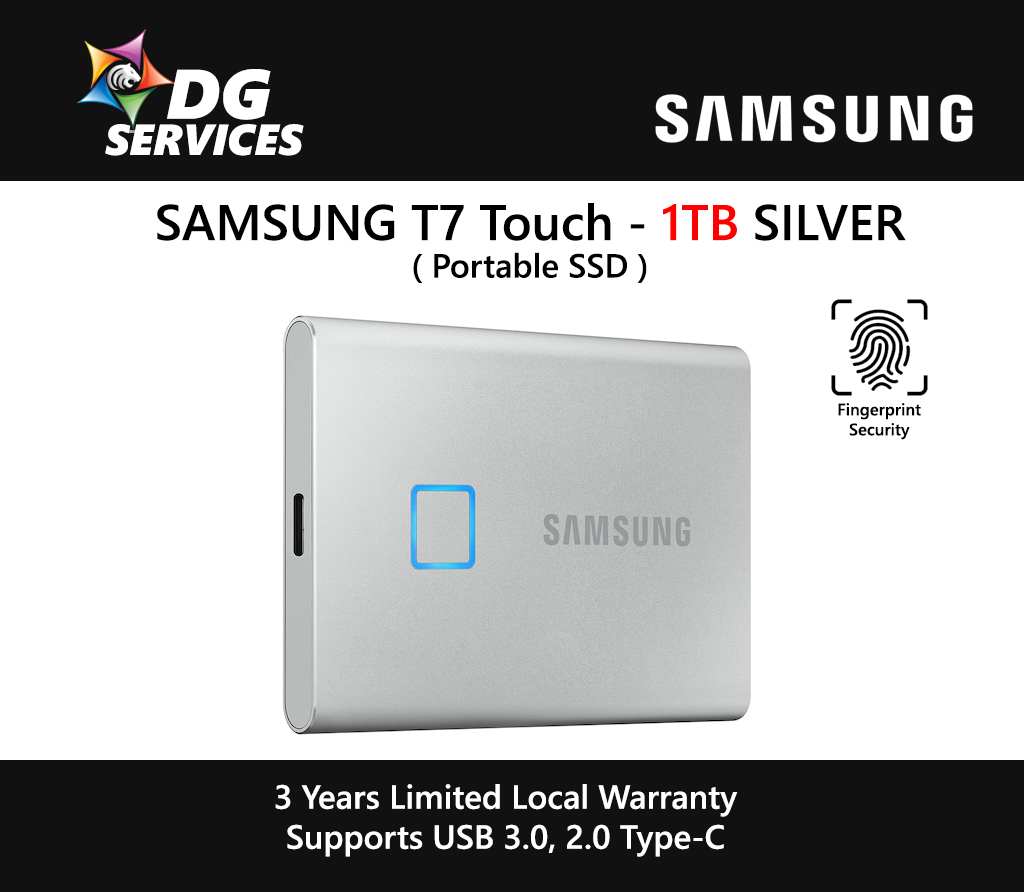 SAMSUNG T7 TOUCH Portable SSD ( 500GB / 1TB /2TB )