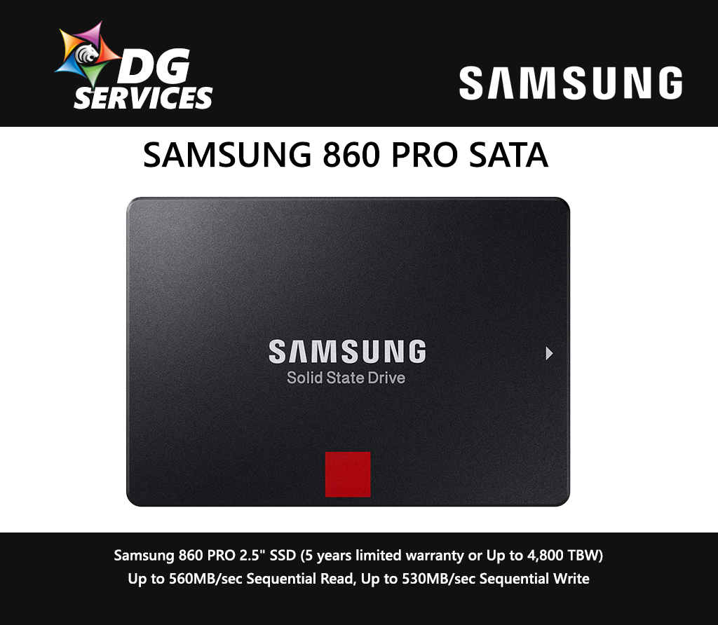 SAMSUNG 860 PRO SATA ( 256GB / 512GB / 1TB / 2TB)
