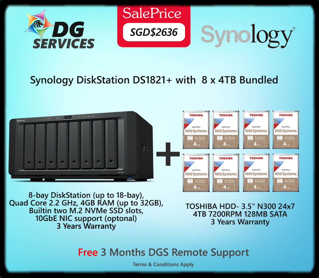 Synology DiskStation DS1821+ | DG Services