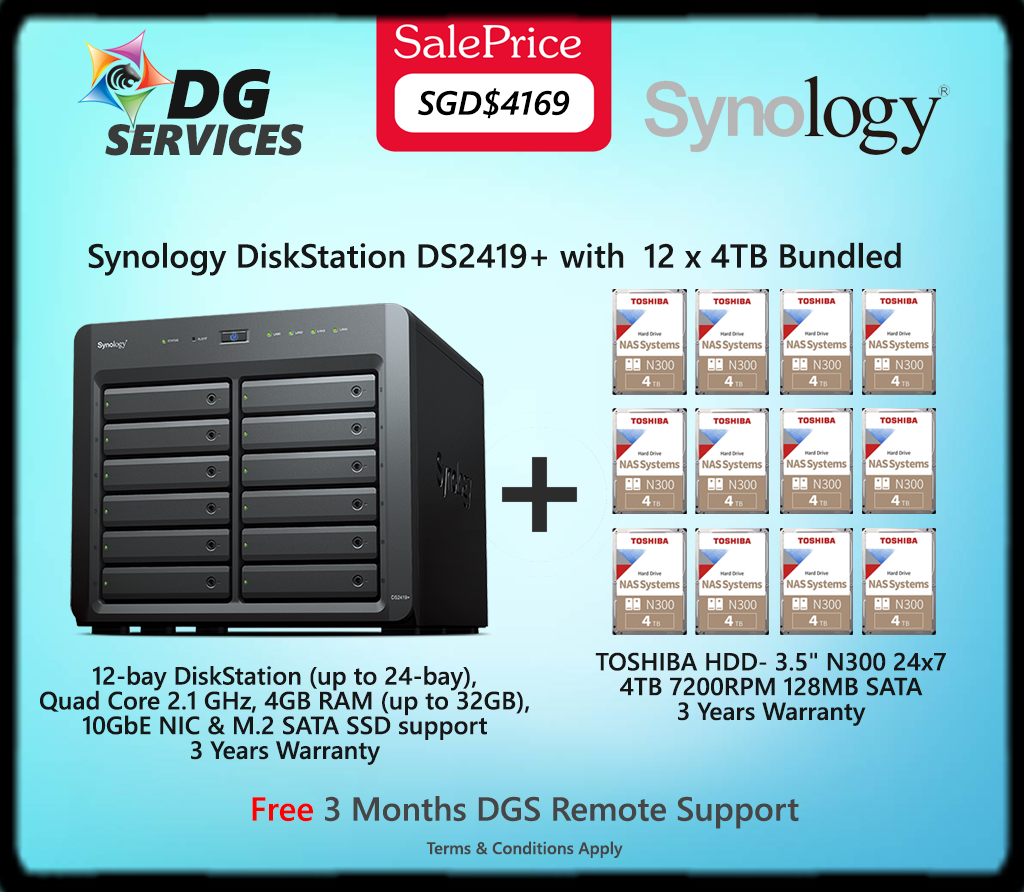 Ds2419 Synology DiskStation DS2419+ | DG Services