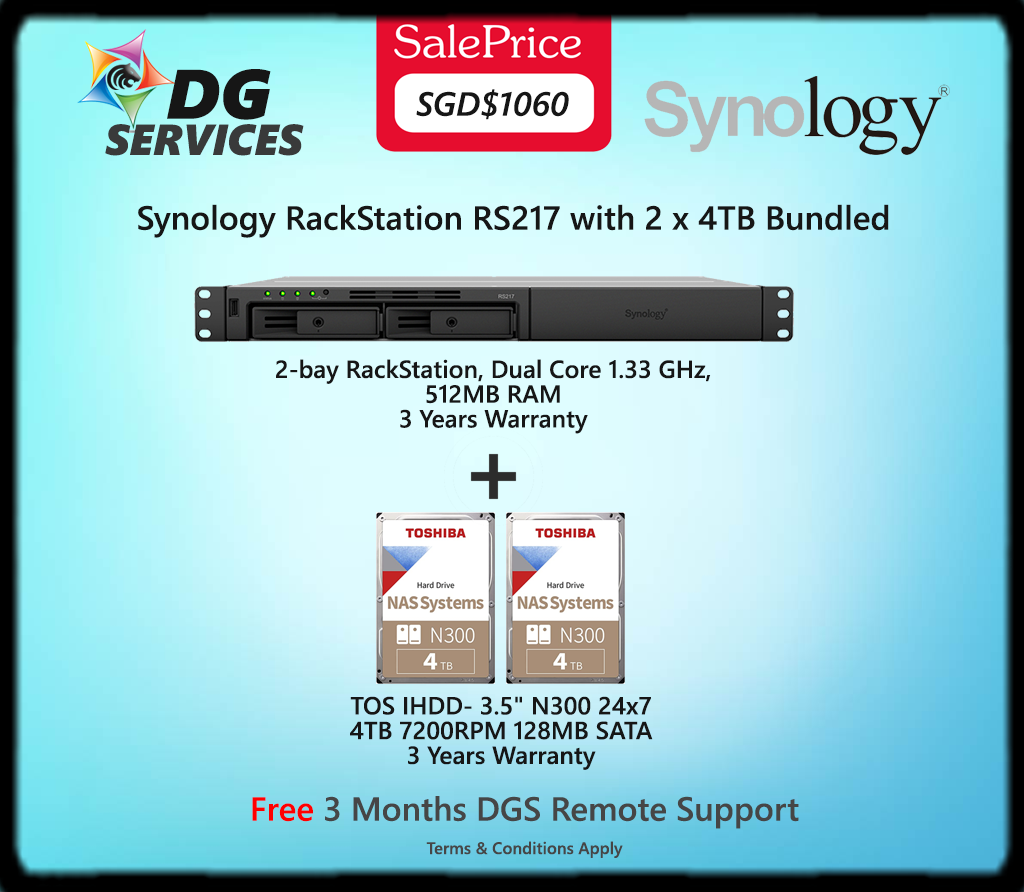 Synology RackStation RS217 | DG Services