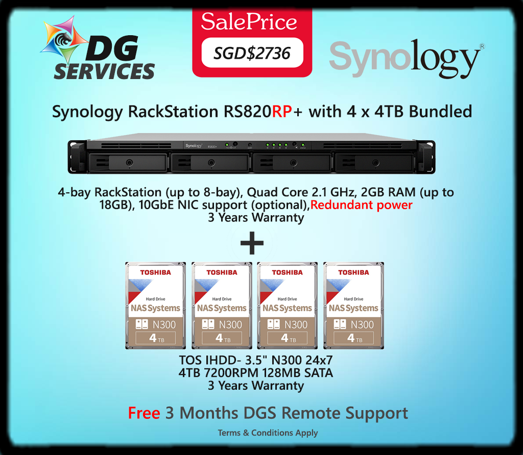 Synology RackStation RS820RP+ | DG Services