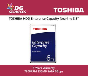 TOSHIBA HDD Enterprise Capacity Nearline 3.5" ( 4TB / 6TB / 8TB / 10TB / 12TB / 14TB / 16TB )
