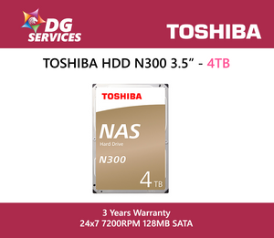 TOSHIBA HDD N300 3.5" ( 4TB / 6TB / 8TB / 10TB / 12TB / 14TB )