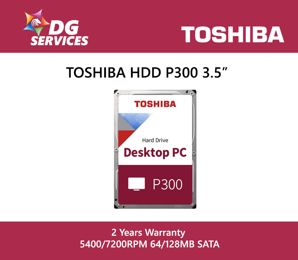 TOSHIBA HDD P300 3.5" ( 1TB / 2TB / 3TB / 4TB )