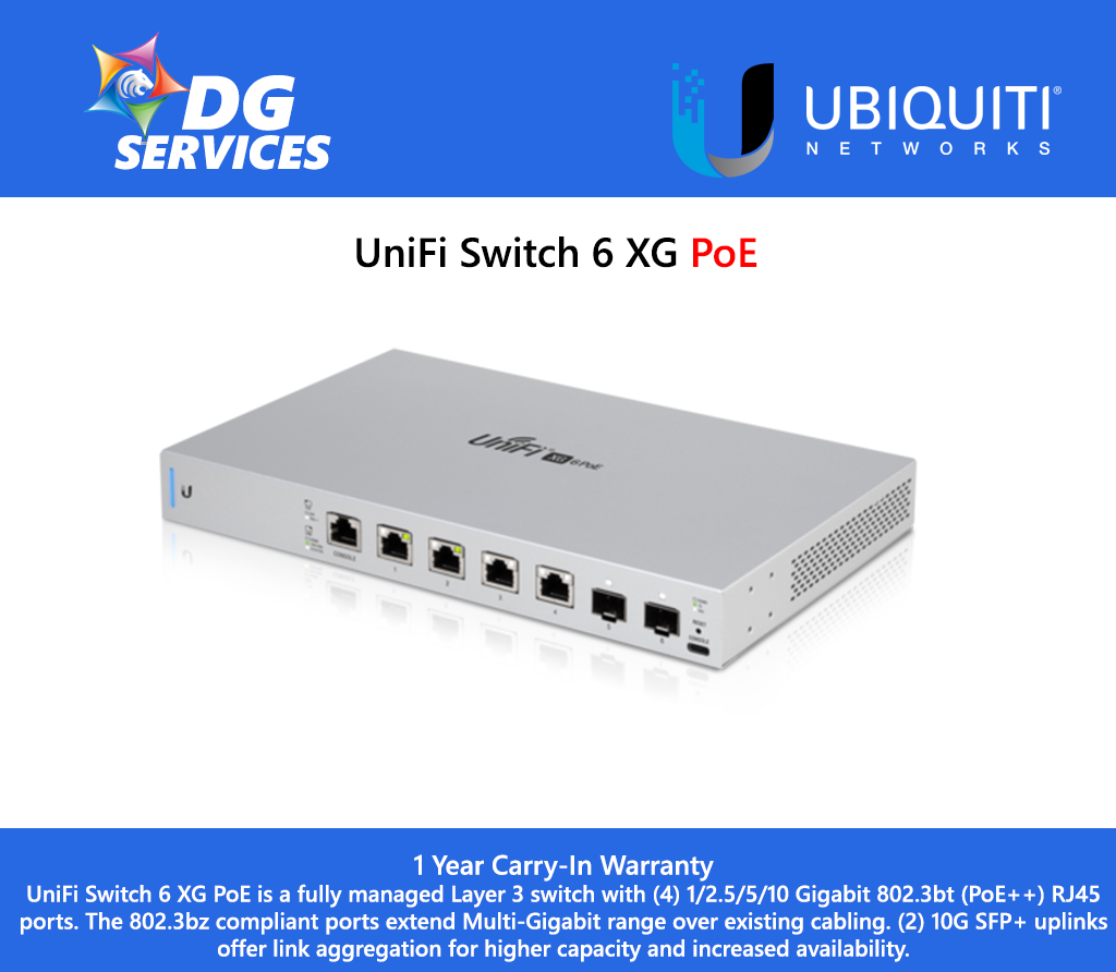 UniFi Switch 6 Ports XG PoE