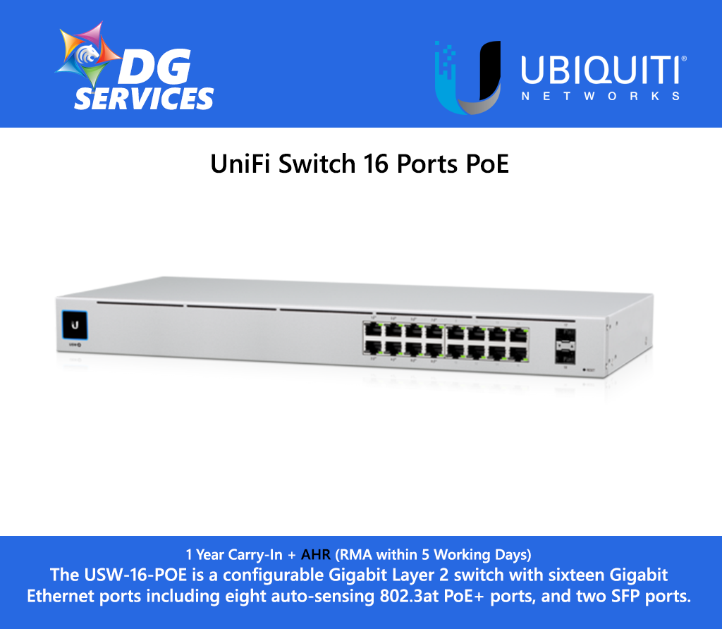 UniFi Switch 16 Ports PoE