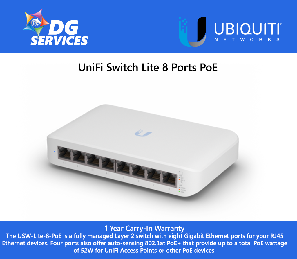 UniFi Switch Lite 8 Ports PoE