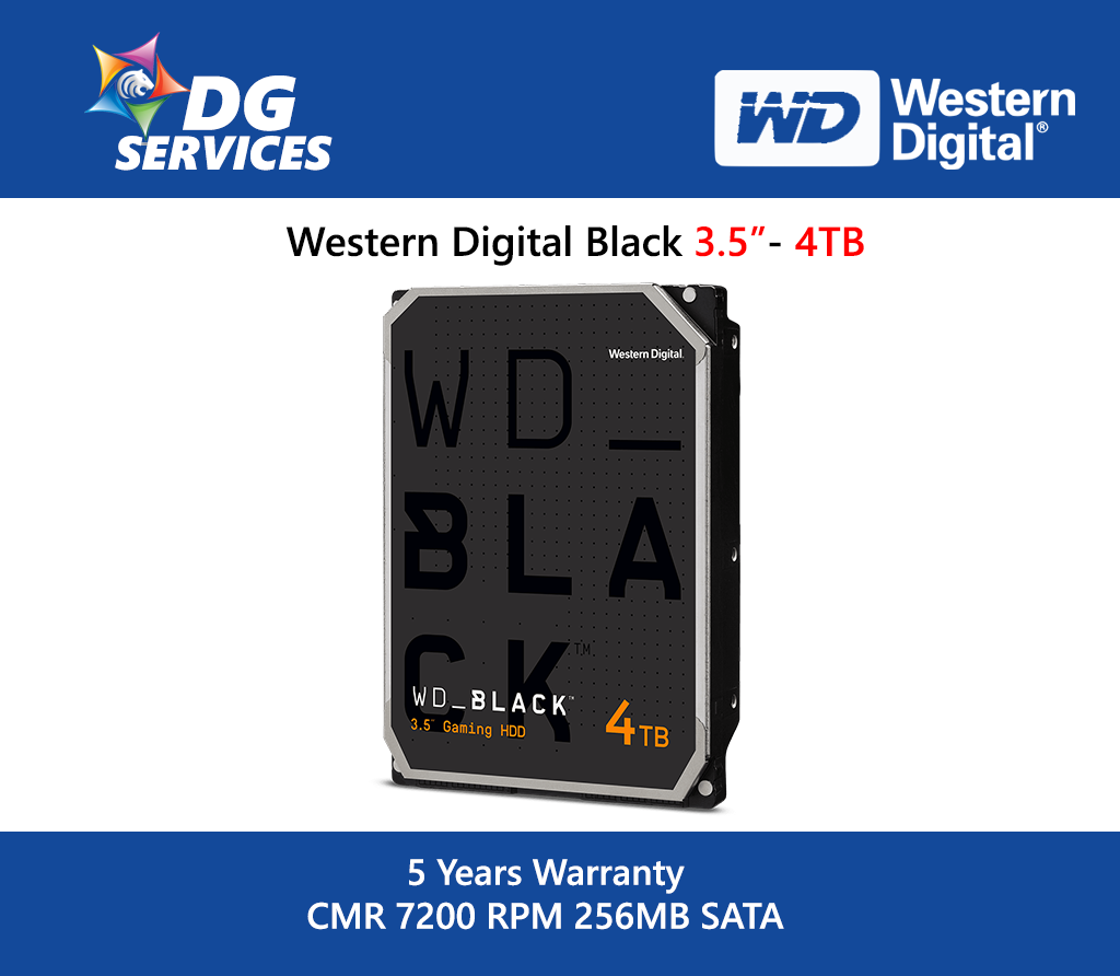 WESTERN DIGITAL BLACK 2.5"/ 3.5" HDD  ( Up to 6TB )