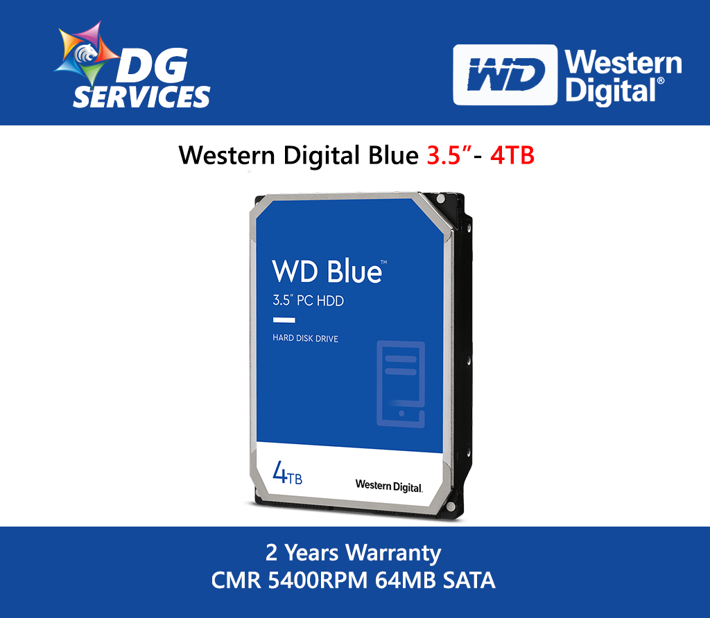 WESTERN DIGITAL BLUE 2.5"/ 3.5" HDD  ( Up to 6TB )