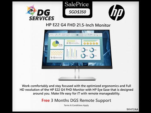 HP E22 G4 FHD 21.5-Inch Monitor