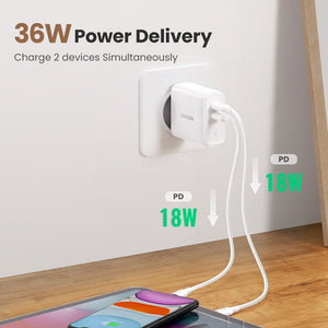 Ugreen PD 36W USB  Type C Charger Quick Charge3.0 - DG Services