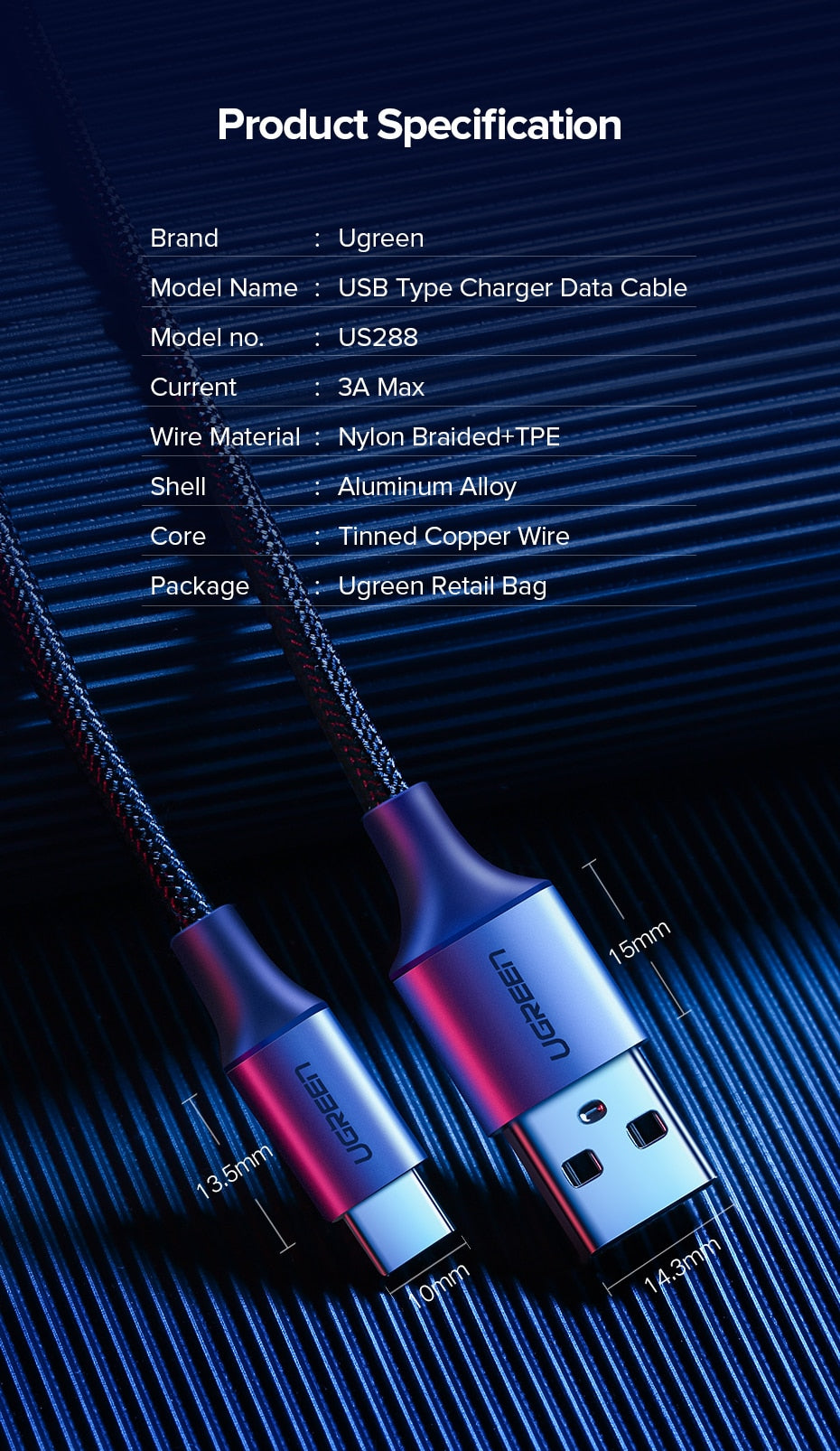 Ugreen USB Type C Cable - DG Services