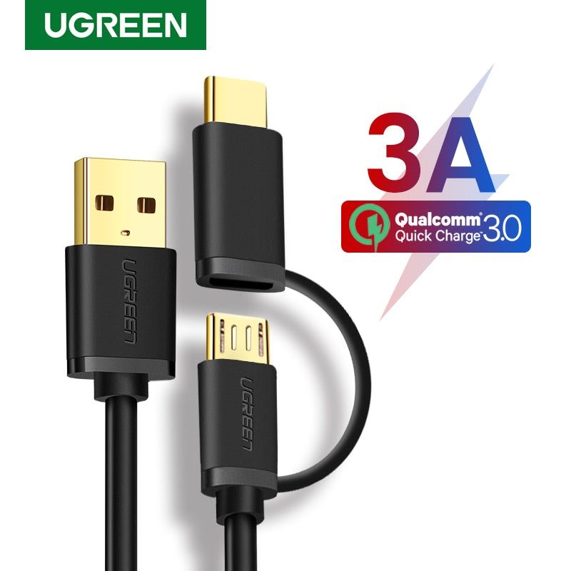 Ugreen USB Type C Micro USB Fast Charging data Cable - DG Services