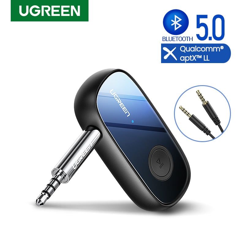 Ugreen Bluetooth Receiver 5.0 aptX LL 3.5mm AUX Jack Audio Wireless Adapter - DG Services